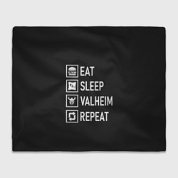 Плед 3D Eat/Sleep/Valheim/Repeat