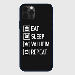 Чехол для iPhone 12 Pro Max Eat/Sleep/Valheim/Repeat
