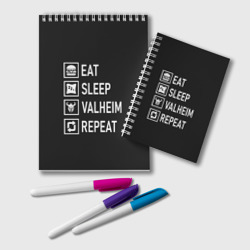 Блокнот Eat/Sleep/Valheim/Repeat