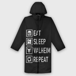 Женский дождевик 3D Eat/Sleep/Valheim/Repeat