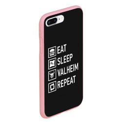 Чехол для iPhone 7Plus/8 Plus матовый Eat/Sleep/Valheim/Repeat - фото 2