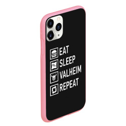 Чехол для iPhone 11 Pro Max матовый Eat/Sleep/Valheim/Repeat - фото 2