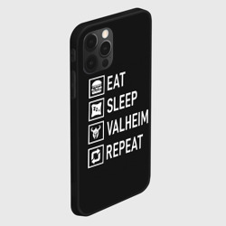 Чехол для iPhone 12 Pro Max Eat/Sleep/Valheim/Repeat - фото 2