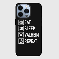 Чехол для iPhone 13 Pro Eat/Sleep/Valheim/Repeat