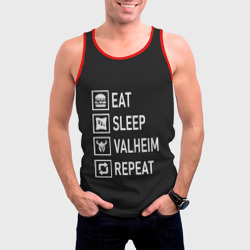 Мужская майка 3D Eat/Sleep/Valheim/Repeat - фото 2