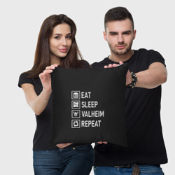 Подушка 3D Eat/Sleep/Valheim/Repeat - фото 2