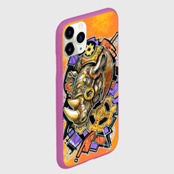 Чехол для iPhone 11 Pro матовый Стимпанк Носорог - Rhino - фото 2