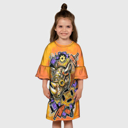 Детское платье 3D Стимпанк  Носорог - Rhino - фото 2