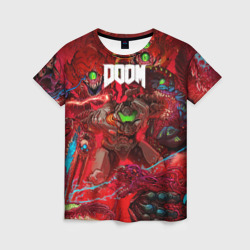 Женская футболка 3D Doom Палач Рока