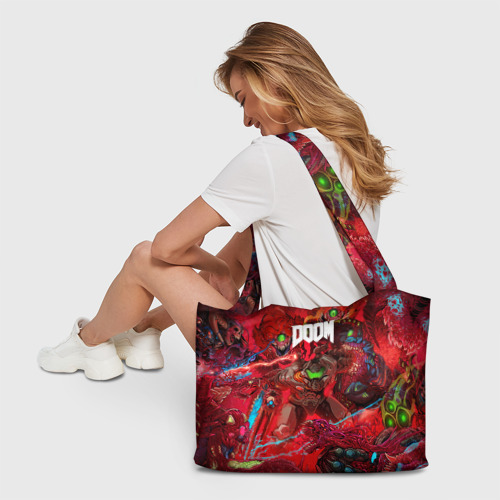 Пляжная сумка 3D Doom Палач Рока - фото 6