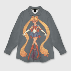 Женская рубашка oversize 3D Sailor Moon Сейлор Мун