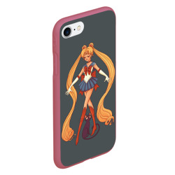 Чехол для iPhone 7/8 матовый Sailor Moon Сейлор Мун - фото 2