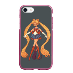 Чехол для iPhone 7/8 матовый Sailor Moon Сейлор Мун