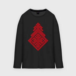 Мужской лонгслив oversize хлопок Славянский Оберег Макошь