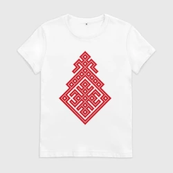 Женская футболка хлопок Славянский Оберег Макошь