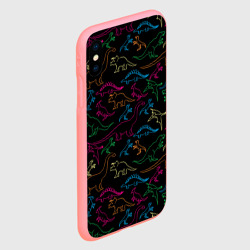 Чехол для iPhone XS Max матовый Динозавры - фото 2