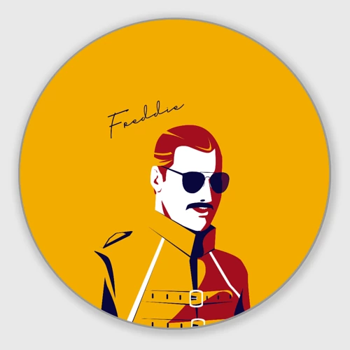 Круглый коврик для мышки Queen Freddy