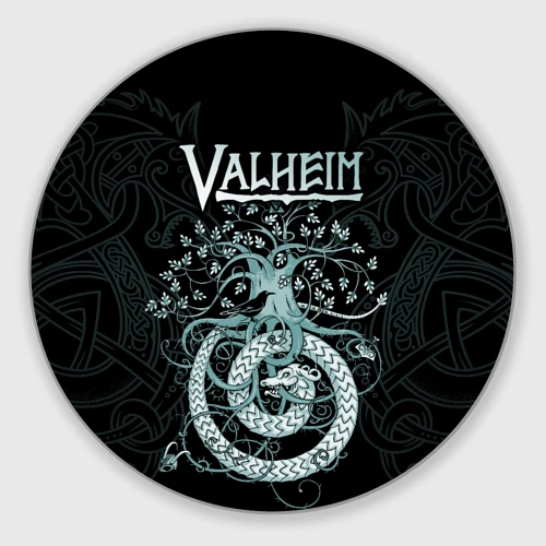 Круглый коврик для мышки Valheim