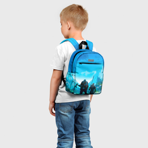 Детский рюкзак 3D с принтом Вальгала, фото на моделе #1