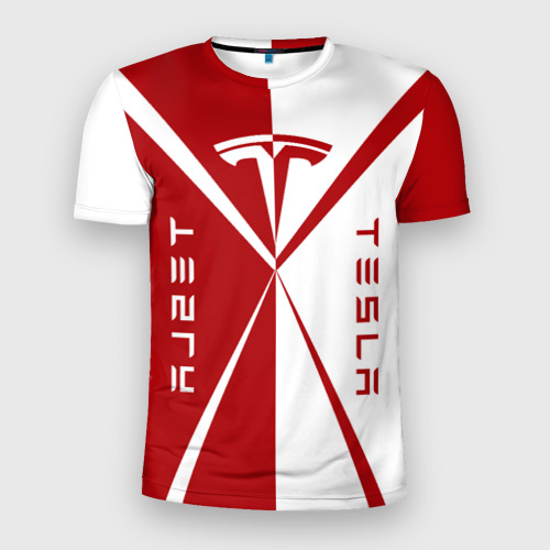 Мужская футболка 3D Slim Tesla $$$, цвет 3D печать