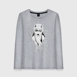 Женский лонгслив хлопок Zero Two Заигрывает