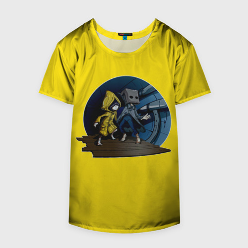 Накидка на куртку 3D Little nightmares 2 Yelow, цвет 3D печать - фото 4