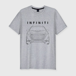 Infinity Инфинити +спина – Мужская футболка хлопок Slim с принтом купить