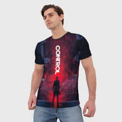 Мужская футболка 3D Control лого над Героиней - фото 2