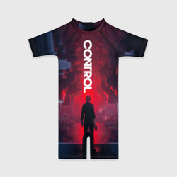 Детский купальный костюм 3D Control лого над Героиней