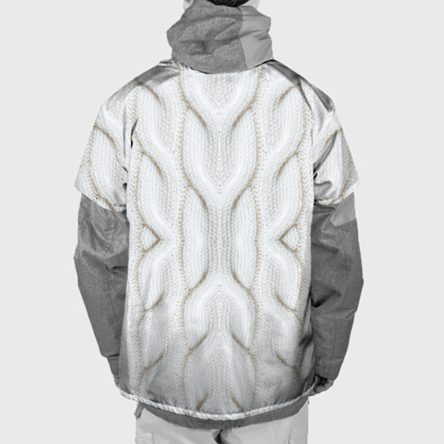 Накидка на куртку 3D Вязанка, цвет 3D печать - фото 2