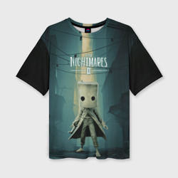 Женская футболка oversize 3D Little Nightmares