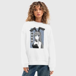 Женский свитшот oversize без начеса хлопок Маи - фото 2