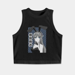 Женская укороченная майка-топ хлопок Маи