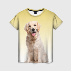 Женская футболка 3D Лабрадор ретривер пес