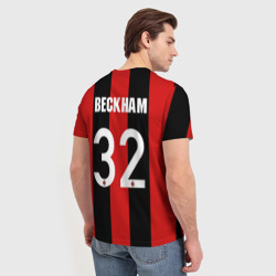 Мужская футболка 3D Форма Милан Бекхэм - фото 2