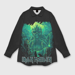 Женская рубашка oversize 3D Iron Maiden