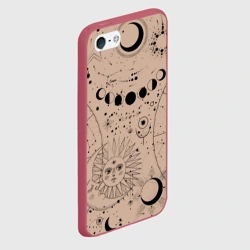 Чехол для iPhone 5/5S матовый Звездное небо - фото 2