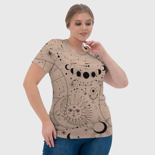 Женская футболка 3D Звездное небо, цвет 3D печать - фото 6
