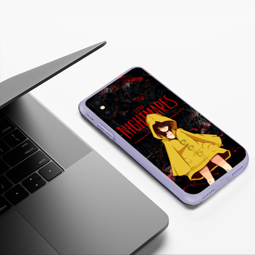 Чехол для iPhone XS Max матовый Little Nightmares 2, цвет светло-сиреневый - фото 5