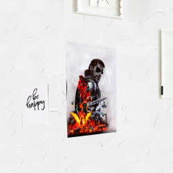 Постер с принтом Metal Gear для любого человека, вид спереди №3. Цвет основы: белый