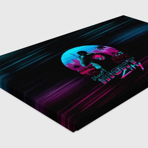 Холст прямоугольный Cyberpunk 2077 night city, цвет 3D печать - фото 4