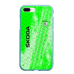 Чехол для iPhone 7Plus/8 Plus матовый Skoda