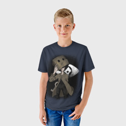 Детская футболка 3D Little Nightmares 2 mono - фото 2