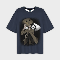 Мужская футболка oversize 3D Little Nightmares 2 mono