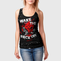 Женская майка 3D Wake the f#ck Up! - фото 2