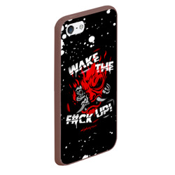 Чехол для iPhone 5/5S матовый Wake the f#ck Up! - фото 2