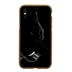 Чехол для iPhone XS Max матовый Wolf