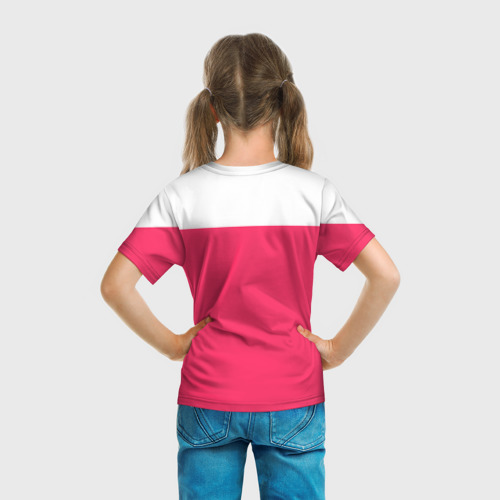 Детская футболка 3D Призрак в доспехах на розовом, цвет 3D печать - фото 6