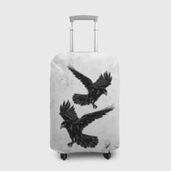 Чехол для чемодана 3D Gothic crows