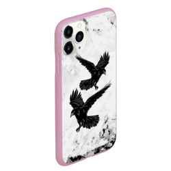 Чехол для iPhone 11 Pro Max матовый Gothic crows - фото 2